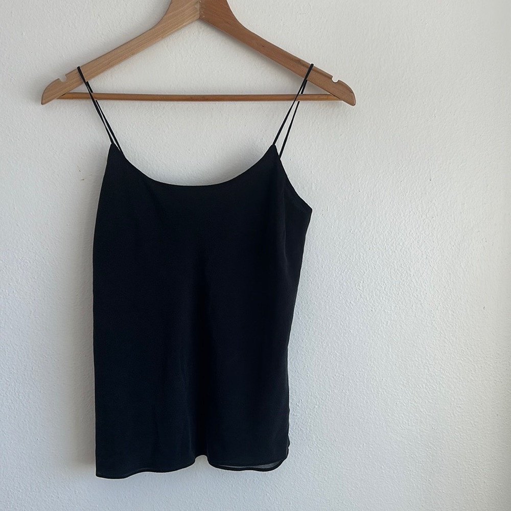 Club Monaco black silk camisole. Size XS.